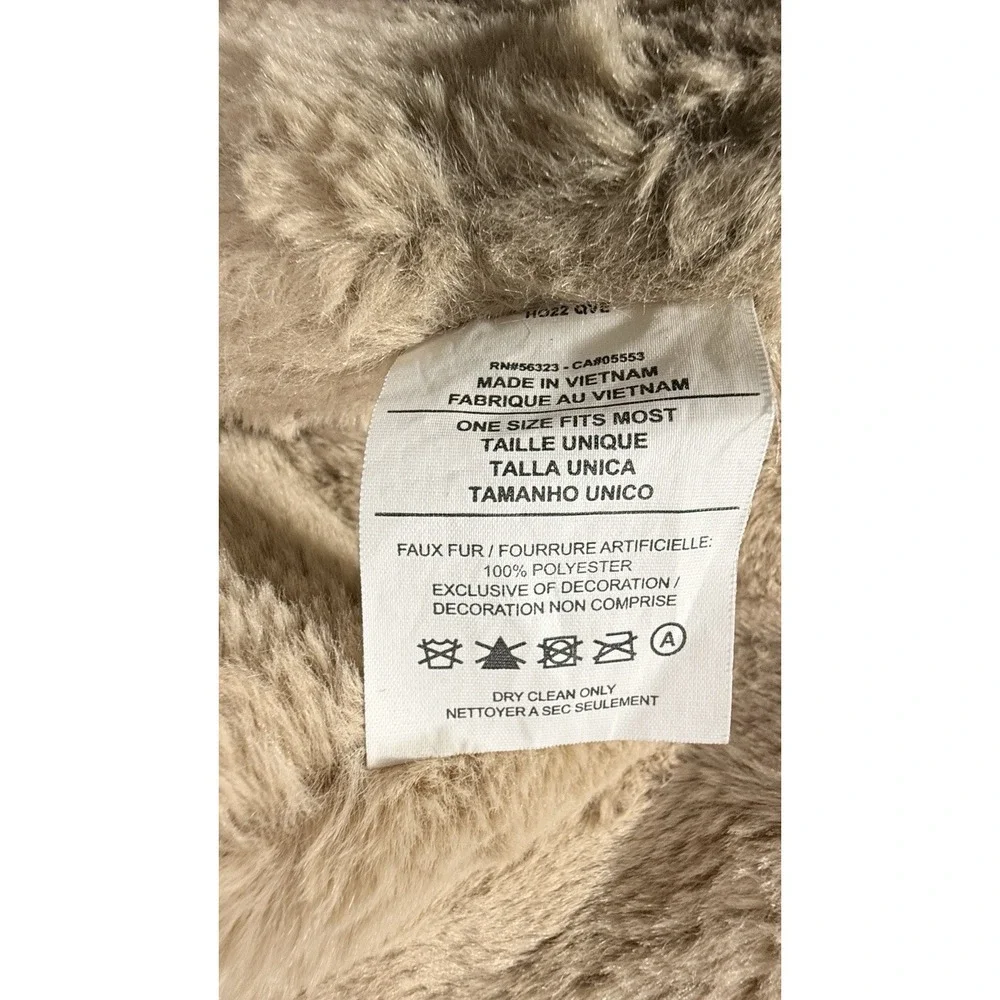 Nike Sportswear Faux Fur Blanket Brown Swoosh Logo Velvet Micromink DO3793-200